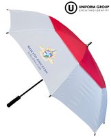 Umbrella - White/Red-all-Waikato Dio School Uniform Shop